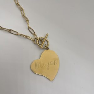 Collar con Colgante de Corazón Personalizado