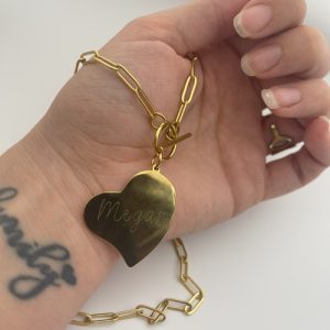 Collar con Colgante de Corazón Personalizado