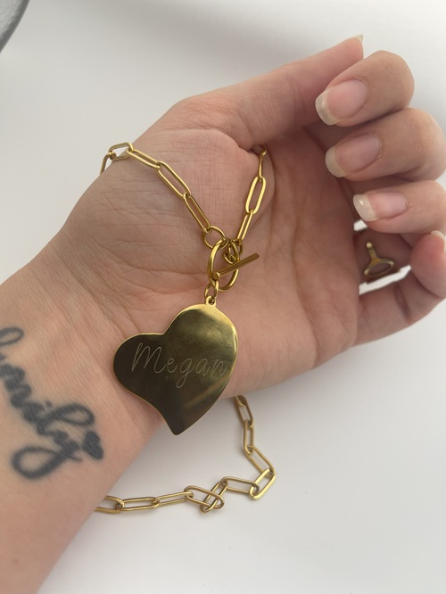 Collar con Colgante de Corazón Personalizado - Imagen 2